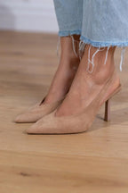 Marlena | Zapatos de tacón bajo nude